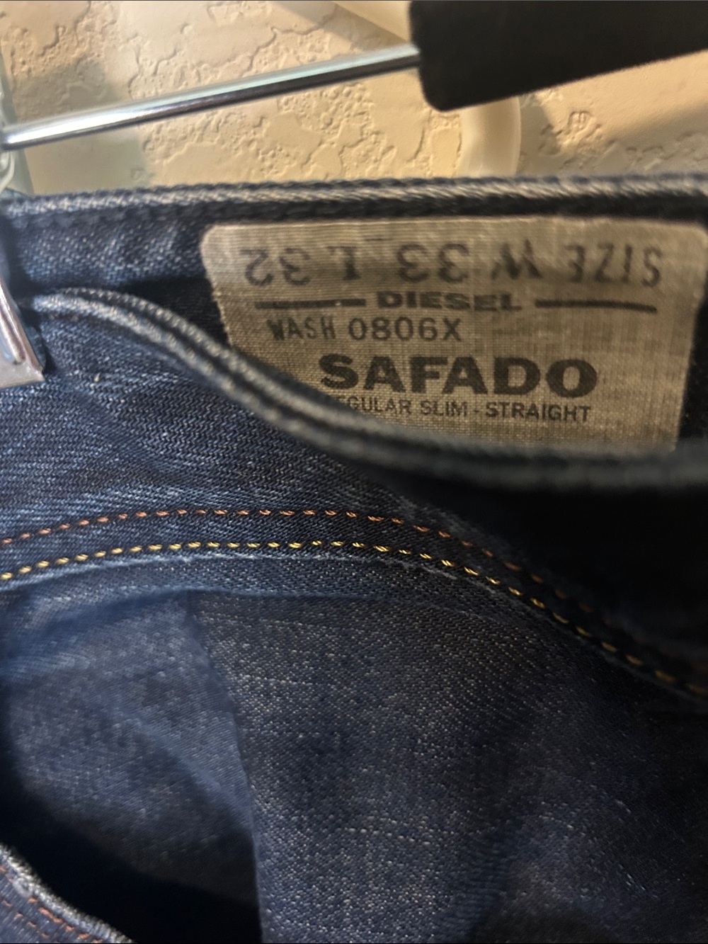 Diesel Safado Slim Straight Jeans - Dark Indigo